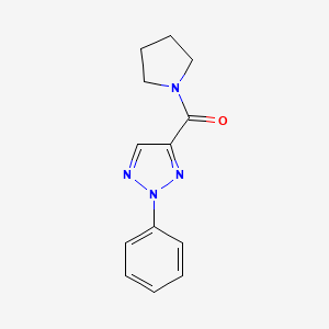 molecular formula C13H14N4O B7472647 (2-Phenyltriazol-4-yl)-pyrrolidin-1-ylmethanone 