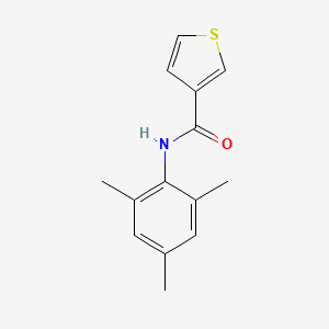 molecular formula C14H15NOS B7472664 N-(2,4,6-trimethylphenyl)thiophene-3-carboxamide 