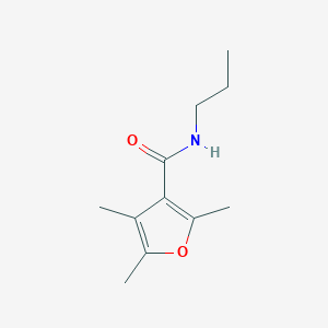 molecular formula C11H17NO2 B7472698 2,4,5-trimethyl-N-propylfuran-3-carboxamide 