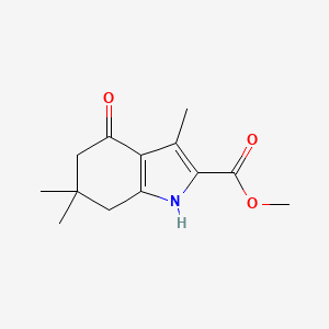 molecular formula C13H17NO3 B7472706 methyl 3,6,6-trimethyl-4-oxo-5,7-dihydro-1H-indole-2-carboxylate 