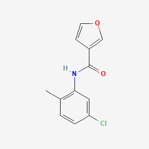 molecular formula C12H10ClNO2 B7472732 N-(5-chloro-2-methylphenyl)furan-3-carboxamide 
