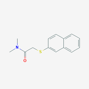 molecular formula C14H15NOS B7472739 N,N-dimethyl-2-naphthalen-2-ylsulfanylacetamide 
