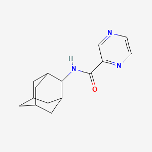 molecular formula C15H19N3O B7472786 N-(2-adamantyl)pyrazine-2-carboxamide 