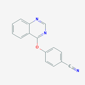 molecular formula C15H9N3O B7472818 4-(4-Cyanophenoxy)quinazoline 