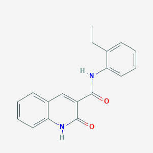molecular formula C18H16N2O2 B7472847 N-(2-ethylphenyl)-2-oxo-1H-quinoline-3-carboxamide 