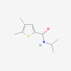 molecular formula C10H15NOS B7472868 4,5-dimethyl-N-propan-2-ylthiophene-2-carboxamide 