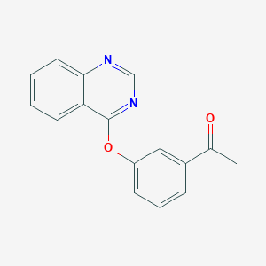 molecular formula C16H12N2O2 B7472890 1-(3-Quinazolin-4-yloxyphenyl)ethanone 