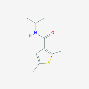 molecular formula C10H15NOS B7472903 2,5-dimethyl-N-propan-2-ylthiophene-3-carboxamide 