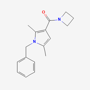 molecular formula C17H20N2O B7472917 Azetidin-1-yl-(1-benzyl-2,5-dimethylpyrrol-3-yl)methanone 