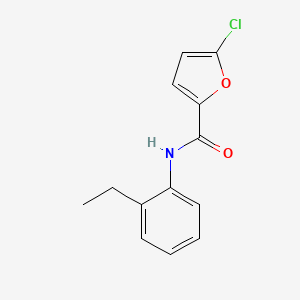 molecular formula C13H12ClNO2 B7472964 5-chloro-N-(2-ethylphenyl)furan-2-carboxamide 