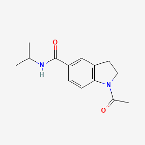 molecular formula C14H18N2O2 B7473057 1-acetyl-N~5~-isopropyl-5-indolinecarboxamide 