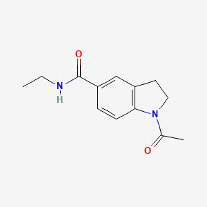 molecular formula C13H16N2O2 B7473108 1-acetyl-N~5~-ethyl-5-indolinecarboxamide 