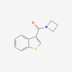 molecular formula C12H11NOS B7473116 Azetidin-1-yl(1-benzothiophen-3-yl)methanone 