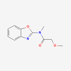 molecular formula C11H12N2O3 B7473119 N-(1,3-benzoxazol-2-yl)-2-methoxy-N-methylacetamide 