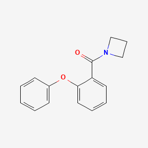 molecular formula C16H15NO2 B7473180 Azetidin-1-yl-(2-phenoxyphenyl)methanone 