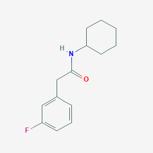 molecular formula C14H18FNO B7473209 N-cyclohexyl-2-(3-fluorophenyl)acetamide 