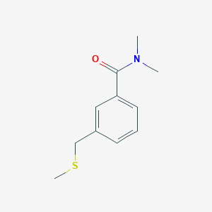 molecular formula C11H15NOS B7473234 N,N-dimethyl-3-(methylsulfanylmethyl)benzamide 