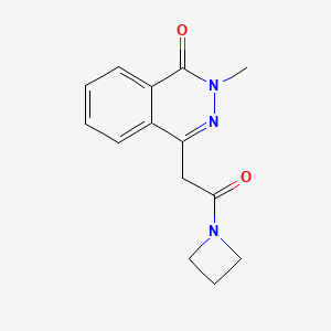 molecular formula C14H15N3O2 B7473253 4-[2-(Azetidin-1-yl)-2-oxoethyl]-2-methylphthalazin-1-one 