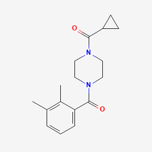 molecular formula C17H22N2O2 B7473264 Cyclopropyl-[4-(2,3-dimethylbenzoyl)piperazin-1-yl]methanone 