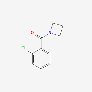 molecular formula C10H10ClNO B7473280 Azetidin-1-yl-(2-chlorophenyl)methanone 