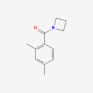molecular formula C12H15NO B7473296 Azetidin-1-yl-(2,4-dimethylphenyl)methanone 