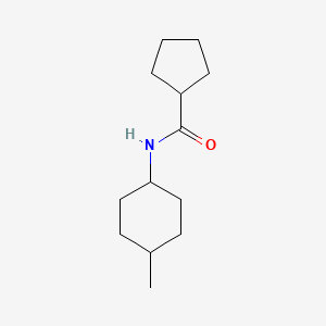 molecular formula C13H23NO B7473307 N-(4-methylcyclohexyl)cyclopentanecarboxamide 