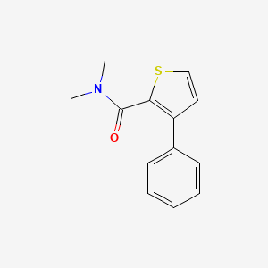 molecular formula C13H13NOS B7473327 N,N-dimethyl-3-phenylthiophene-2-carboxamide 