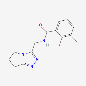 molecular formula C15H18N4O B7473366 N-(6,7-dihydro-5H-pyrrolo[2,1-c][1,2,4]triazol-3-ylmethyl)-2,3-dimethylbenzamide 
