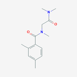molecular formula C14H20N2O2 B7473381 N-[2-(dimethylamino)-2-oxoethyl]-N,2,4-trimethylbenzamide 