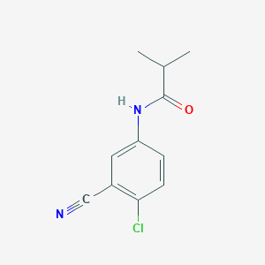 molecular formula C11H11ClN2O B7473392 N-(4-chloro-3-cyanophenyl)-2-methylpropanamide 