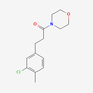 molecular formula C14H18ClNO2 B7473416 3-(3-Chloro-4-methylphenyl)-1-morpholin-4-ylpropan-1-one 