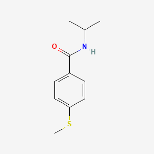 molecular formula C11H15NOS B7473423 4-methylsulfanyl-N-propan-2-ylbenzamide 