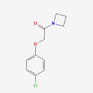 molecular formula C11H12ClNO2 B7473472 1-(Azetidin-1-yl)-2-(4-chlorophenoxy)ethanone 