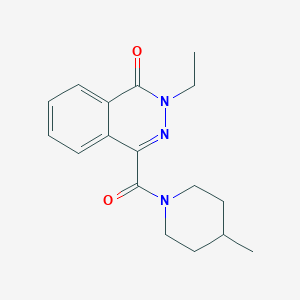 molecular formula C17H21N3O2 B7473481 2-Ethyl-4-(4-methylpiperidine-1-carbonyl)phthalazin-1-one 