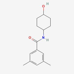 molecular formula C15H21NO2 B7473487 N-(4-hydroxycyclohexyl)-3,5-dimethylbenzamide 