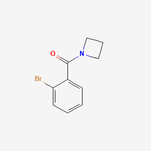 molecular formula C10H10BrNO B7473505 Azetidin-1-yl(2-bromophenyl)methanone 