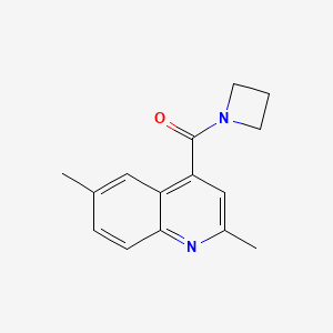 molecular formula C15H16N2O B7473507 Azetidin-1-yl-(2,6-dimethylquinolin-4-yl)methanone 