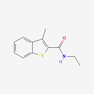 molecular formula C12H13NOS B7473533 N-ethyl-3-methyl-1-benzothiophene-2-carboxamide 