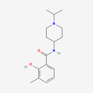 molecular formula C16H24N2O2 B7473567 2-hydroxy-3-methyl-N-(1-propan-2-ylpiperidin-4-yl)benzamide 