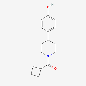 molecular formula C16H21NO2 B7473594 Cyclobutyl-[4-(4-hydroxyphenyl)piperidin-1-yl]methanone 