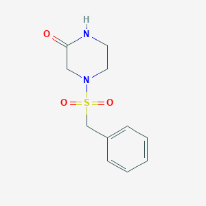 molecular formula C11H14N2O3S B7473605 4-Benzylsulfonylpiperazin-2-one 