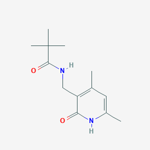 molecular formula C13H20N2O2 B7473648 N-[(4,6-dimethyl-2-oxo-1H-pyridin-3-yl)methyl]-2,2-dimethylpropanamide 