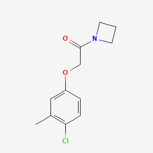 molecular formula C12H14ClNO2 B7473675 1-(Azetidin-1-yl)-2-(4-chloro-3-methylphenoxy)ethanone 