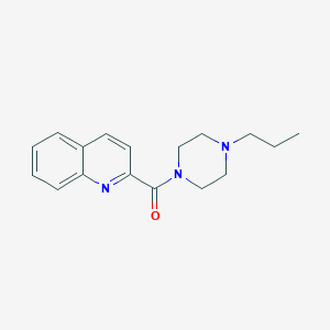 molecular formula C17H21N3O B7473712 (4-Propylpiperazin-1-yl)-quinolin-2-ylmethanone 