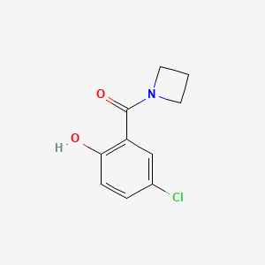 molecular formula C10H10ClNO2 B7473739 Azetidin-1-yl-(5-chloro-2-hydroxyphenyl)methanone 