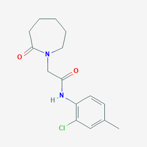 molecular formula C15H19ClN2O2 B7473756 N-(2-chloro-4-methylphenyl)-2-(2-oxoazepan-1-yl)acetamide 