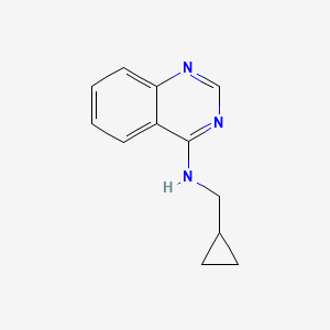 molecular formula C12H13N3 B7473759 N-(cyclopropylmethyl)quinazolin-4-amine 