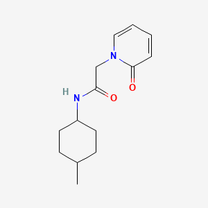 molecular formula C14H20N2O2 B7473772 N-(4-methylcyclohexyl)-2-(2-oxopyridin-1-yl)acetamide 