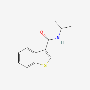 molecular formula C12H13NOS B7473818 N-Isopropyl-1-benzothiophene-3-carboxamide 