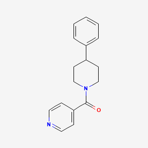 molecular formula C17H18N2O B7473830 (4-Phenylpiperidin-1-yl)-pyridin-4-ylmethanone 